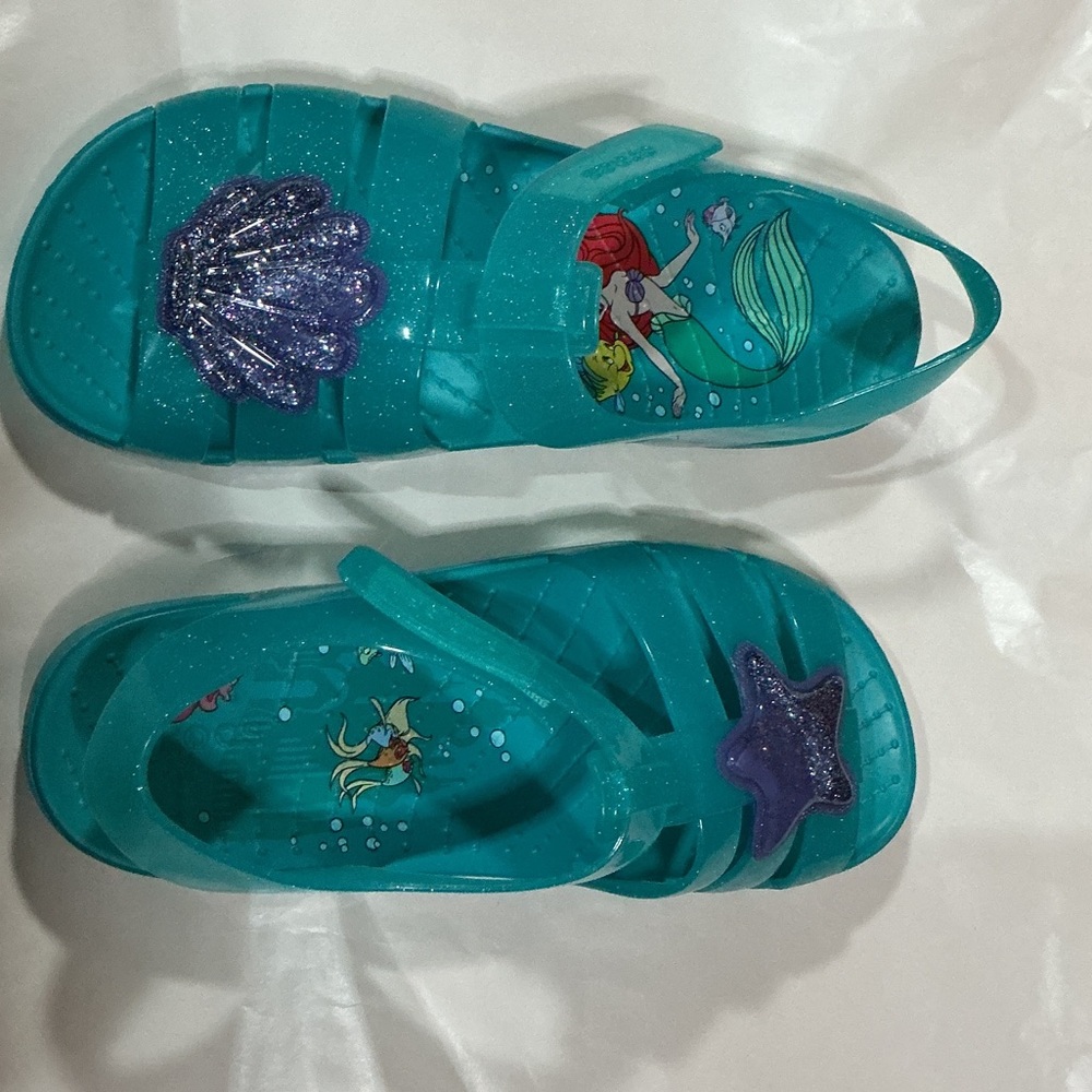 CROCS Kids Sandals - Teal and Purple